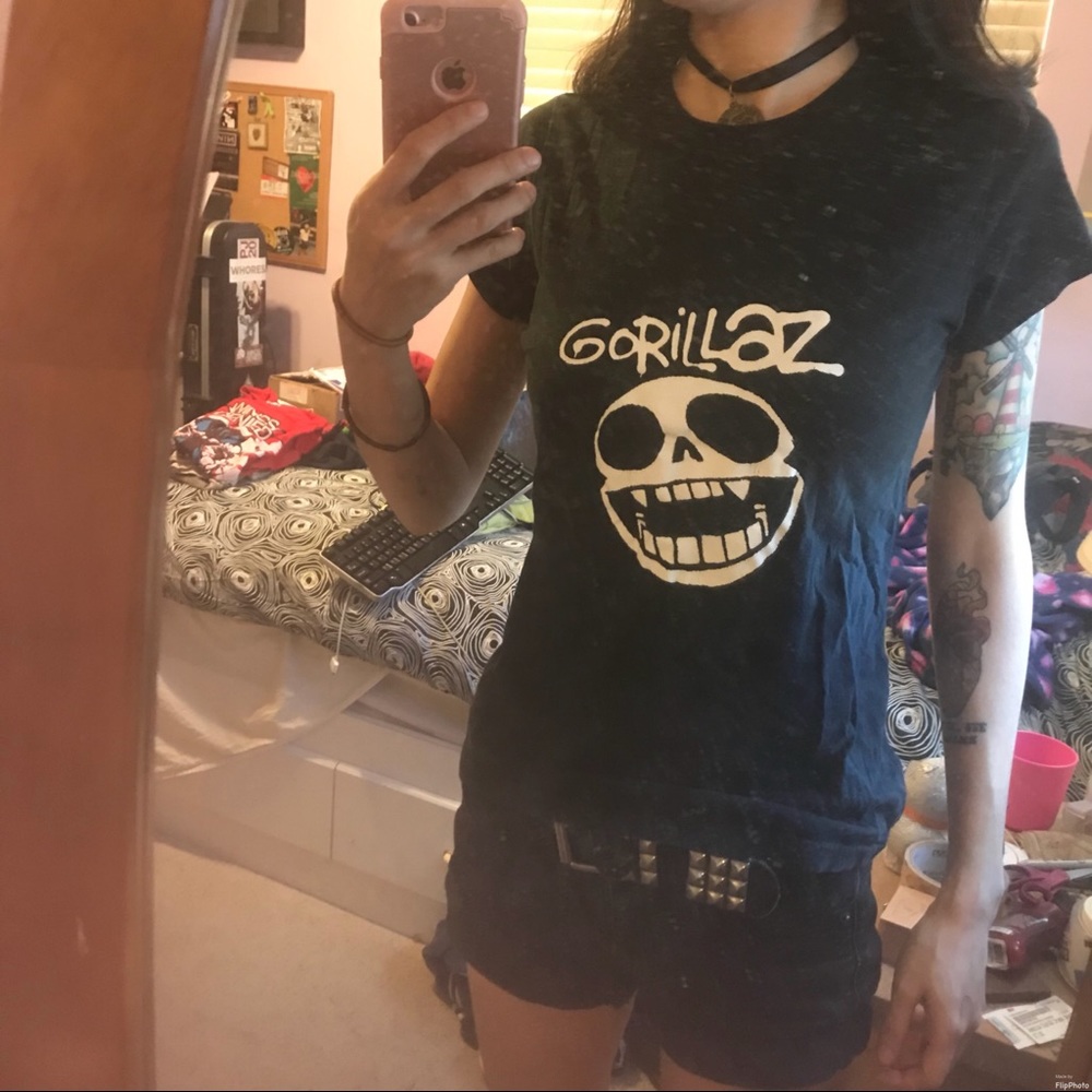 Gorillaz skull t-shirt